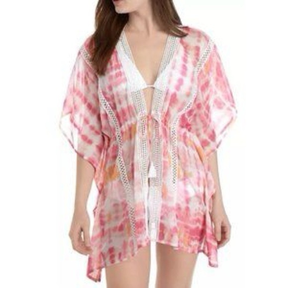 Steve Madden Other - STEVE MADDEN Tie Dye Embroidered Swim Cover Up NWT Vacation